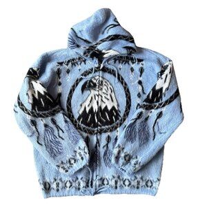 Yari Artesanias Bald Eagle Sweater Dream Catcher Mens L Wool Southwestern Tribal